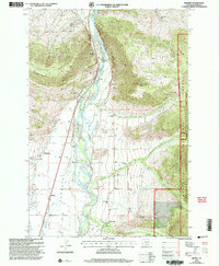 Download a high-resolution, GPS-compatible USGS topo map for Brisbin, MT (2005 edition)