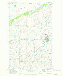 1968 Map of Browning, 1972 Print