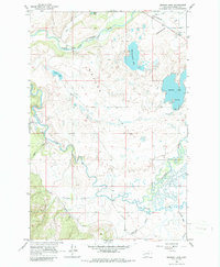 Download a high-resolution, GPS-compatible USGS topo map for Browns Lake, MT (1986 edition)