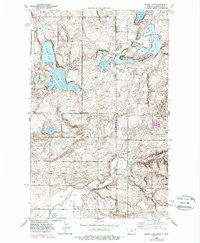 1946 Map of Brush Lake, 1989 Print
