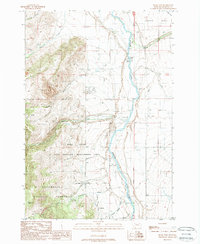 Download a high-resolution, GPS-compatible USGS topo map for Bucks Nest, MT (1989 edition)