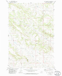 Download a high-resolution, GPS-compatible USGS topo map for Bull Mountain NW, MT (1986 edition)