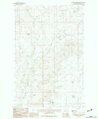Download a high-resolution, GPS-compatible USGS topo map for Bullhead Reservoir, MT (1983 edition)