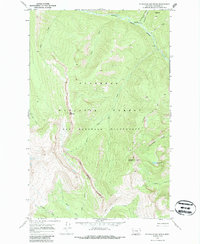 Download a high-resolution, GPS-compatible USGS topo map for Bungalow Mountain, MT (1987 edition)