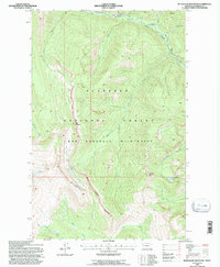 Download a high-resolution, GPS-compatible USGS topo map for Bungalow Mountain, MT (1997 edition)