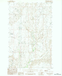 Download a high-resolution, GPS-compatible USGS topo map for Burnett Creek, MT (1984 edition)