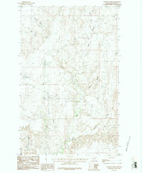 Download a high-resolution, GPS-compatible USGS topo map for Burnett Creek, MT (1984 edition)