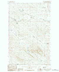 Download a high-resolution, GPS-compatible USGS topo map for Burnett Flats East, MT (1984 edition)