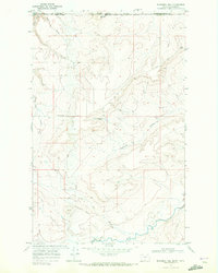 Download a high-resolution, GPS-compatible USGS topo map for Bushnell Hill, MT (1972 edition)