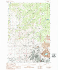Download a high-resolution, GPS-compatible USGS topo map for Butte North, MT (1989 edition)