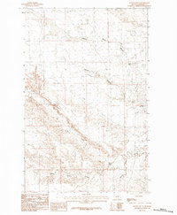 Download a high-resolution, GPS-compatible USGS topo map for Button Butte, MT (1984 edition)