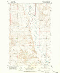 Download a high-resolution, GPS-compatible USGS topo map for Cabarett Coulee, MT (1976 edition)