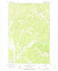 Download a high-resolution, GPS-compatible USGS topo map for Cadotte Creek, MT (1975 edition)