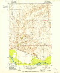 1950 Map of Calais, 1952 Print