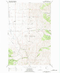 Download a high-resolution, GPS-compatible USGS topo map for Camas Prairie, MT (1989 edition)
