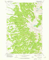 Download a high-resolution, GPS-compatible USGS topo map for Campfire Lake, MT (1976 edition)