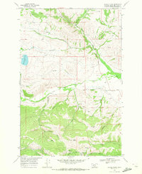 Download a high-resolution, GPS-compatible USGS topo map for Canyon Creek, MT (1972 edition)