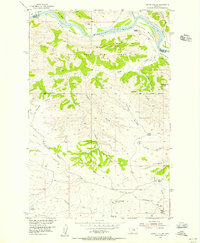 Download a high-resolution, GPS-compatible USGS topo map for Carter Coulee, MT (1956 edition)