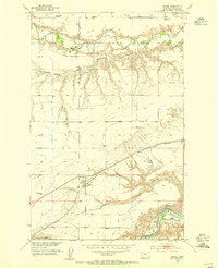 Download a high-resolution, GPS-compatible USGS topo map for Carter, MT (1954 edition)