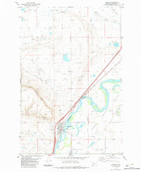 Download a high-resolution, GPS-compatible USGS topo map for Cascade, MT (1983 edition)
