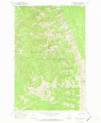 Download a high-resolution, GPS-compatible USGS topo map for Cathedral Peak, MT (1973 edition)