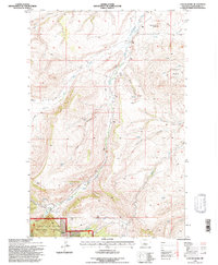 Download a high-resolution, GPS-compatible USGS topo map for Cayuse Basin, MT (1997 edition)