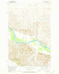 preview thumbnail of historical topo map of Roosevelt County, MT in 1969