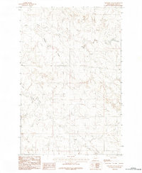 Download a high-resolution, GPS-compatible USGS topo map for Cemetery Coulee, MT (1983 edition)