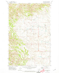 Download a high-resolution, GPS-compatible USGS topo map for Chalk Butte, MT (1974 edition)