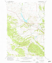 Download a high-resolution, GPS-compatible USGS topo map for Checkerboard, MT (1975 edition)