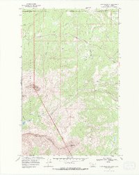 Download a high-resolution, GPS-compatible USGS topo map for Chief Mountain, MT (1987 edition)