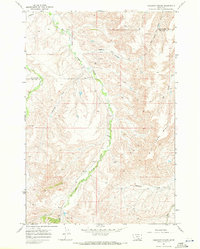 Download a high-resolution, GPS-compatible USGS topo map for Chilkoot Coulee, MT (1972 edition)