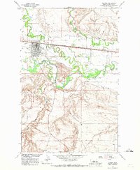 Download a high-resolution, GPS-compatible USGS topo map for Chinook, MT (1967 edition)