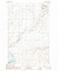 Download a high-resolution, GPS-compatible USGS topo map for Choteau SE, MT (1987 edition)