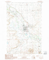 preview thumbnail of historical topo map of Choteau, MT in 1987