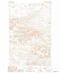 Download a high-resolution, GPS-compatible USGS topo map for Clanton Coulee, MT (1984 edition)