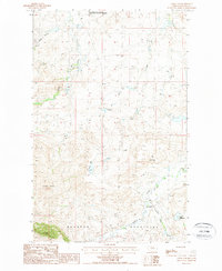 preview thumbnail of historical topo map of Blaine County, MT in 1987