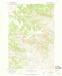 preview thumbnail of historical topo map of Rosebud County, MT in 1967