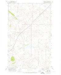Download a high-resolution, GPS-compatible USGS topo map for Coburn Butte, MT (1974 edition)