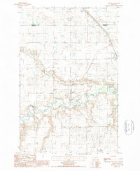 Download a high-resolution, GPS-compatible USGS topo map for Collins, MT (1987 edition)