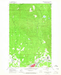 Download a high-resolution, GPS-compatible USGS topo map for Columbia Falls North, MT (1965 edition)