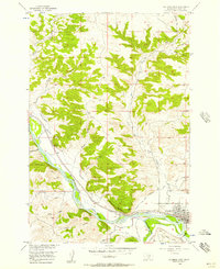 Download a high-resolution, GPS-compatible USGS topo map for Columbus West, MT (1957 edition)