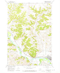 Download a high-resolution, GPS-compatible USGS topo map for Columbus West, MT (1976 edition)