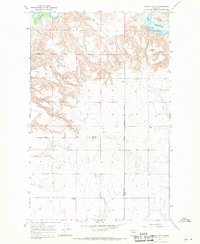 1967 Map of Conrad, MT, 1970 Print