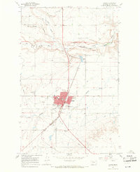 1967 Map of Conrad, MT, 1971 Print
