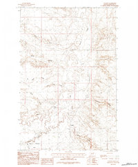 Download a high-resolution, GPS-compatible USGS topo map for Content, MT (1984 edition)