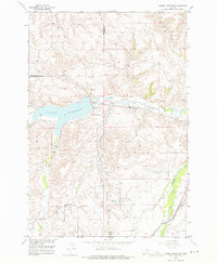 Download a high-resolution, GPS-compatible USGS topo map for Cooney Reservoir, MT (1976 edition)
