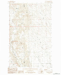Download a high-resolution, GPS-compatible USGS topo map for Coulter Coulee, MT (1984 edition)