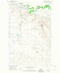 Download a high-resolution, GPS-compatible USGS topo map for Cow Creek, MT (1967 edition)