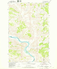 preview thumbnail of historical topo map of Blaine County, MT in 1954